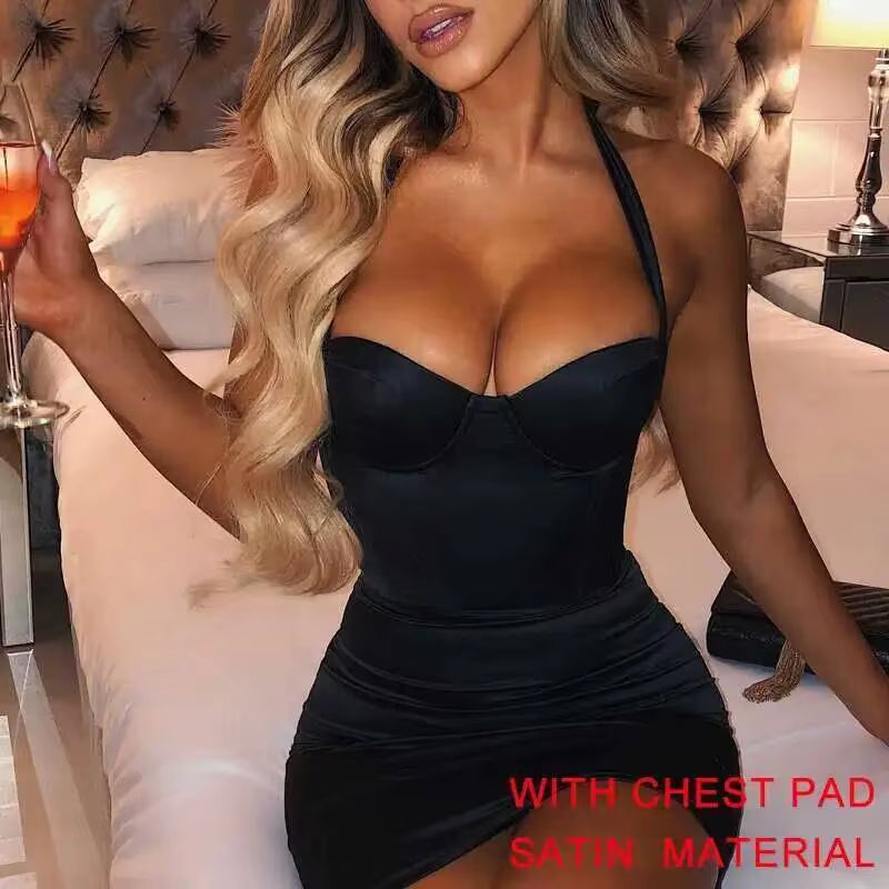 Elegant Strapless Bodycon Mini Dress with Glitter for Summer Parties - 2025 Collection