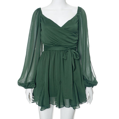 Women's Solid Color Slim Fit Mini Dress